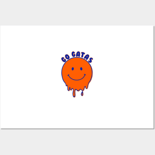 university of Florida dripping smiley face Posters and Art